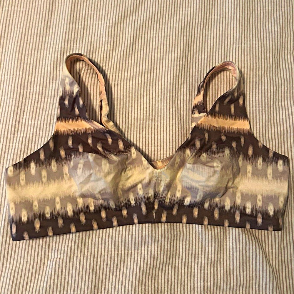 Aerie Sunnie Bralette Medium Wireless Pullover Abstract Stretch yoga gym